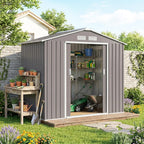 Abri de jardin avec structure de base, abri à outils, cabane de jardin, abri en acier