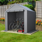 Abri de garage 190 × 170 × 200 cm, structure tubulaire en acier galvanisé, bâche PE 170 g/m², porte enroulable avec fermeture éclair, imperméable