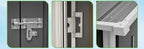 Abri de jardin 154 x 83 x 180 cm en tôle d'acier galvanisée, avec ouvertures de ventilation, fondation métallique et porte verrouillable, pour outils de jardin et vélos, gris