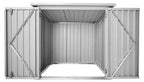 Abri de jardin - Taille : XXS - Dimensions : 147 x 86 x 134 cm, Surface intérieure : 1 m², fondations comprises | Abri de jardin, Remise à outils, Armoire de jardin